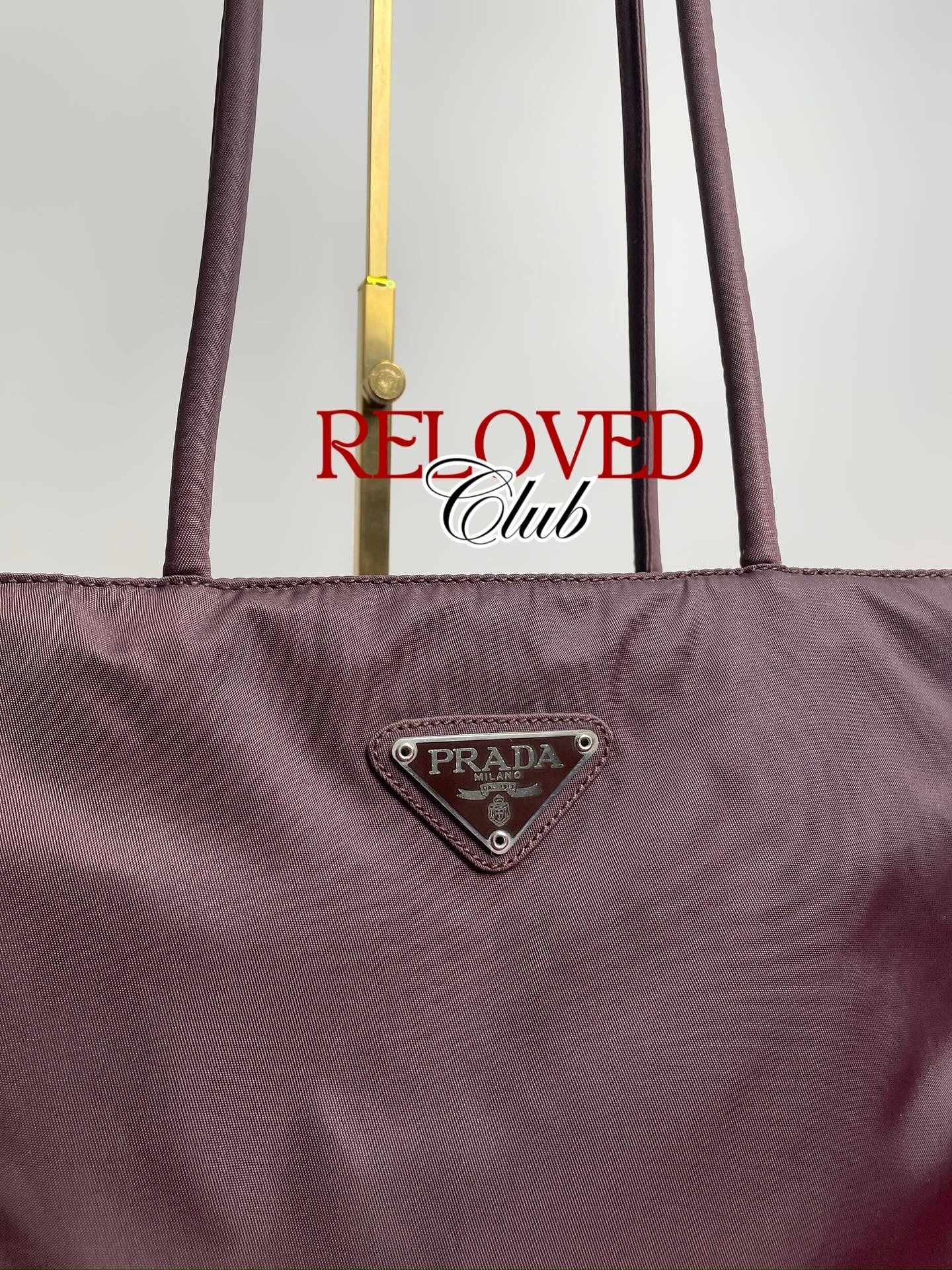 Prada Nylon Long Strap in Brown
