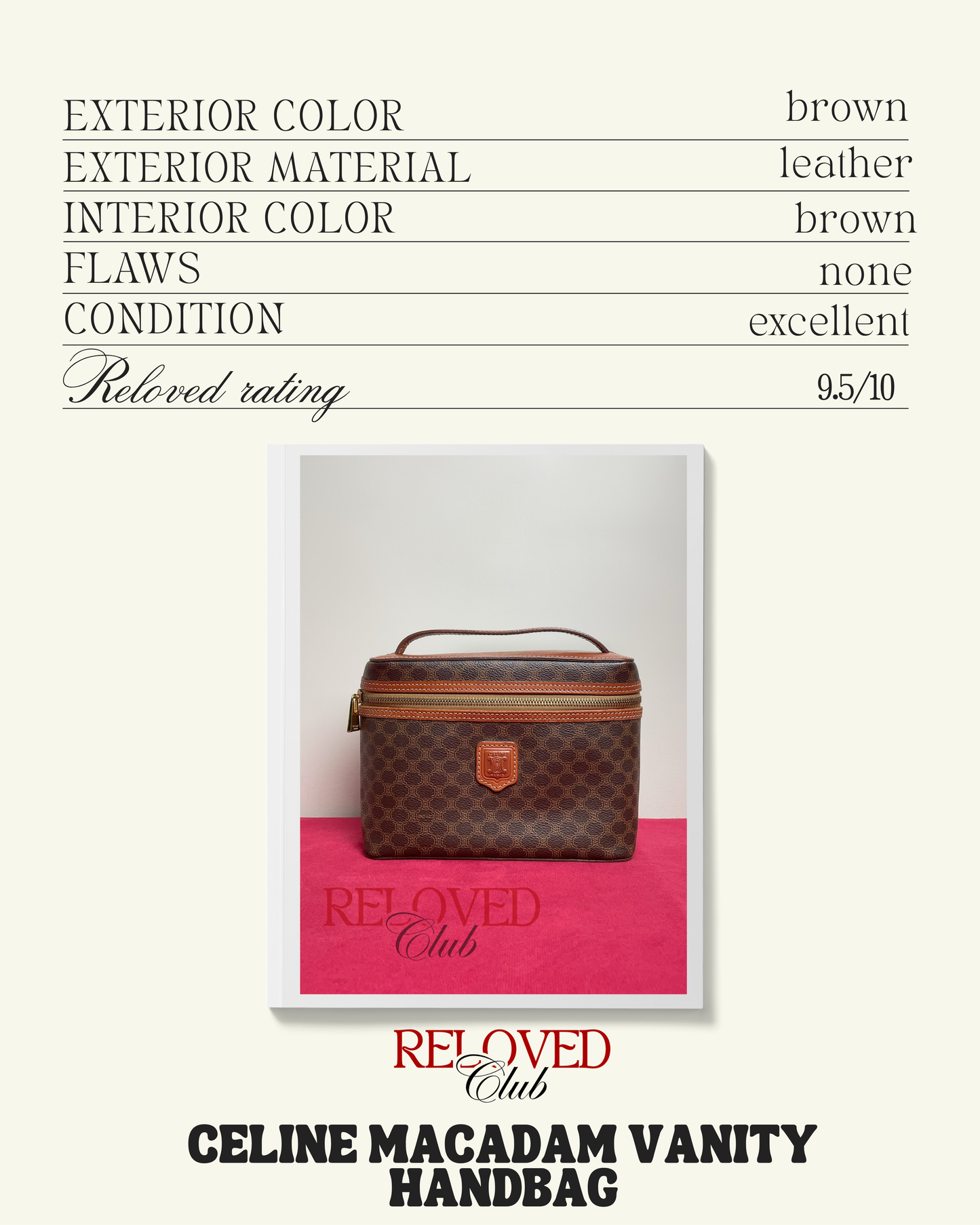 Celine Macadam Vanity