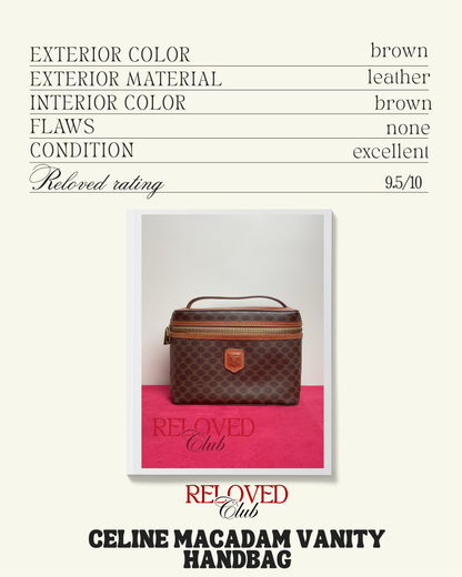 Celine Macadam Vanity