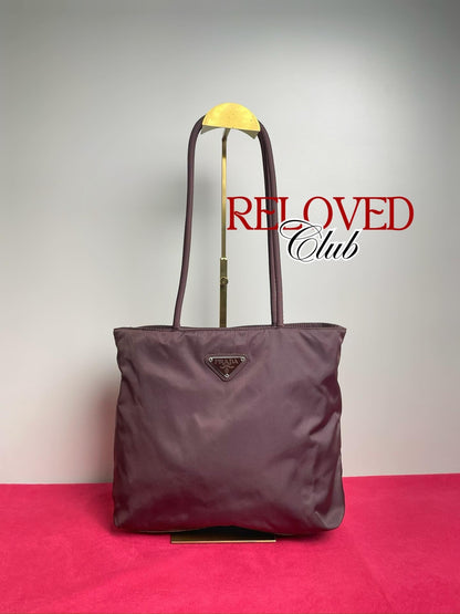 Prada Nylon Long Strap in Brown
